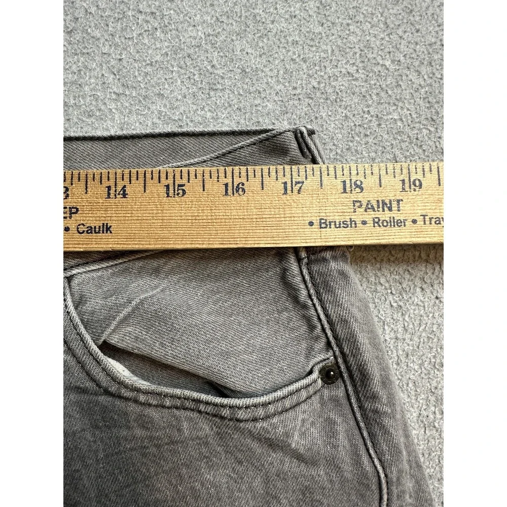 Levis 501 Jeans Mens 36x32 (34x30) Gray Straight Leg Button Fly Cotton Denim - Picture 8 of 16